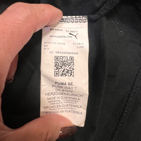 Puma Shirt Youth Size M Black Teal Tee Short Sleeve Kids Graphic Boys Kid - Picture 8 of 11